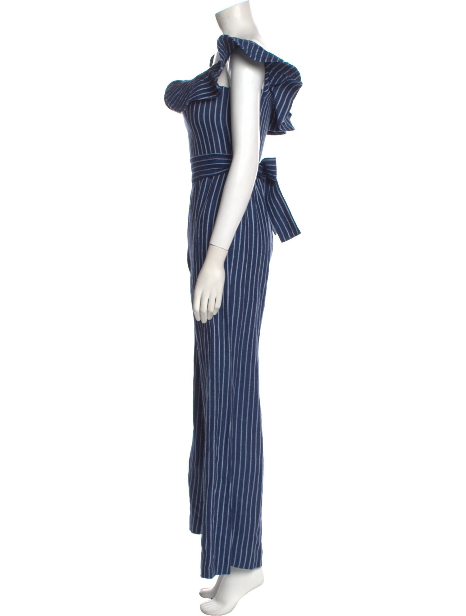 Alexis Linen Striped Jumpsuit