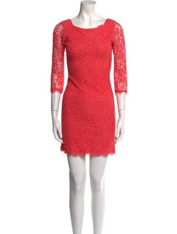 Alexis Dresses Lace Pattern Mini Dress XS