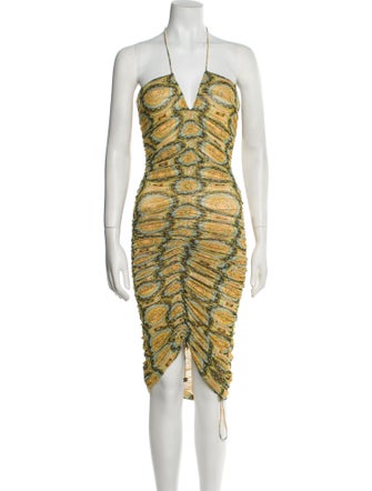 Alexis Printed Midi Length Dress