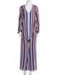 Alexis Silk Striped Pant Set