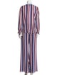 Alexis Silk Striped Pant Set