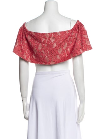 Alexis Lace Pattern Lace Cropped Top