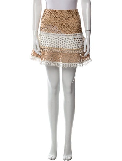 Alexis Lace Pattern Mini Skirt