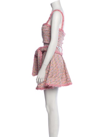 Alexis Tweed Pattern Skirt Set