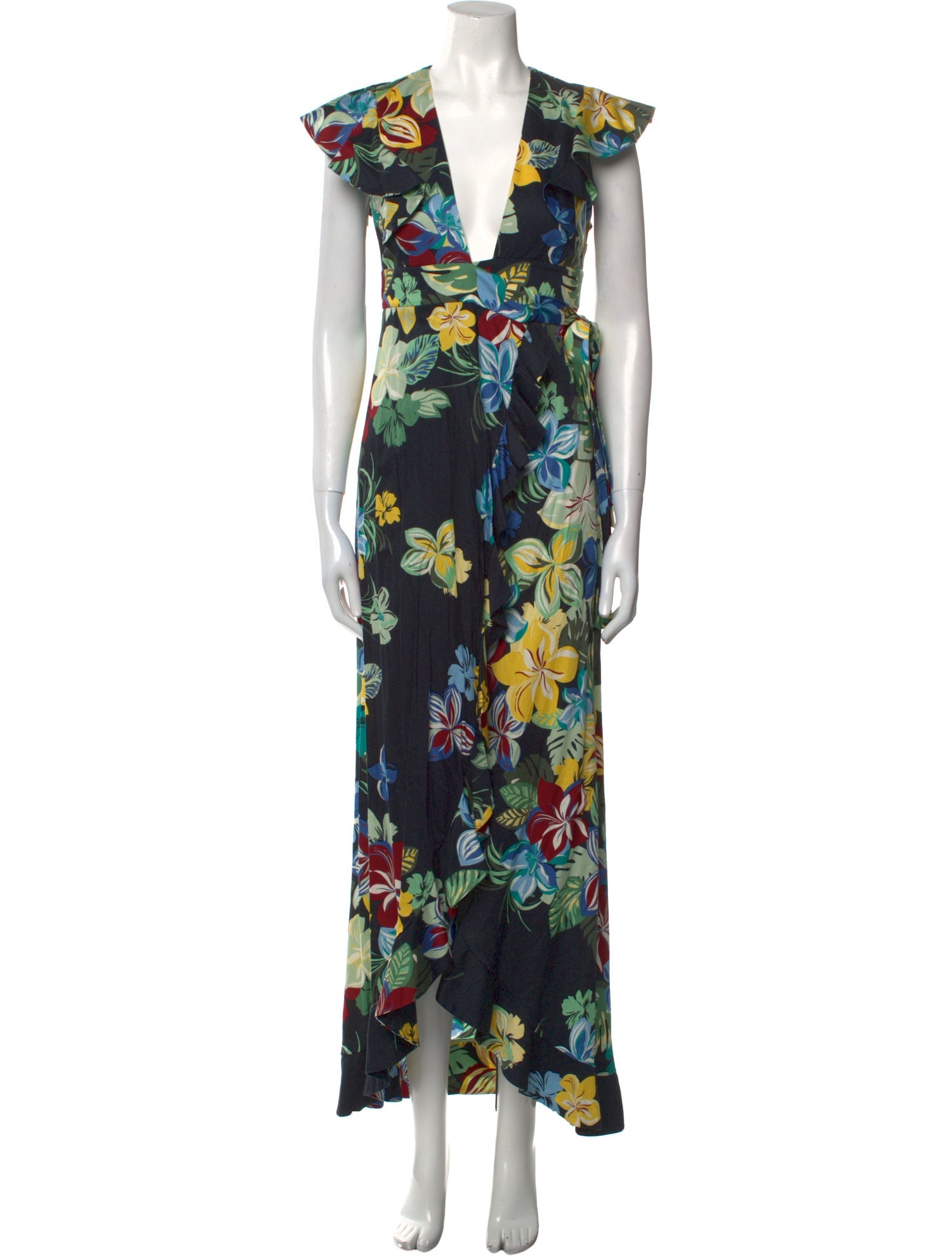 Alexis Floral Print Long Dress