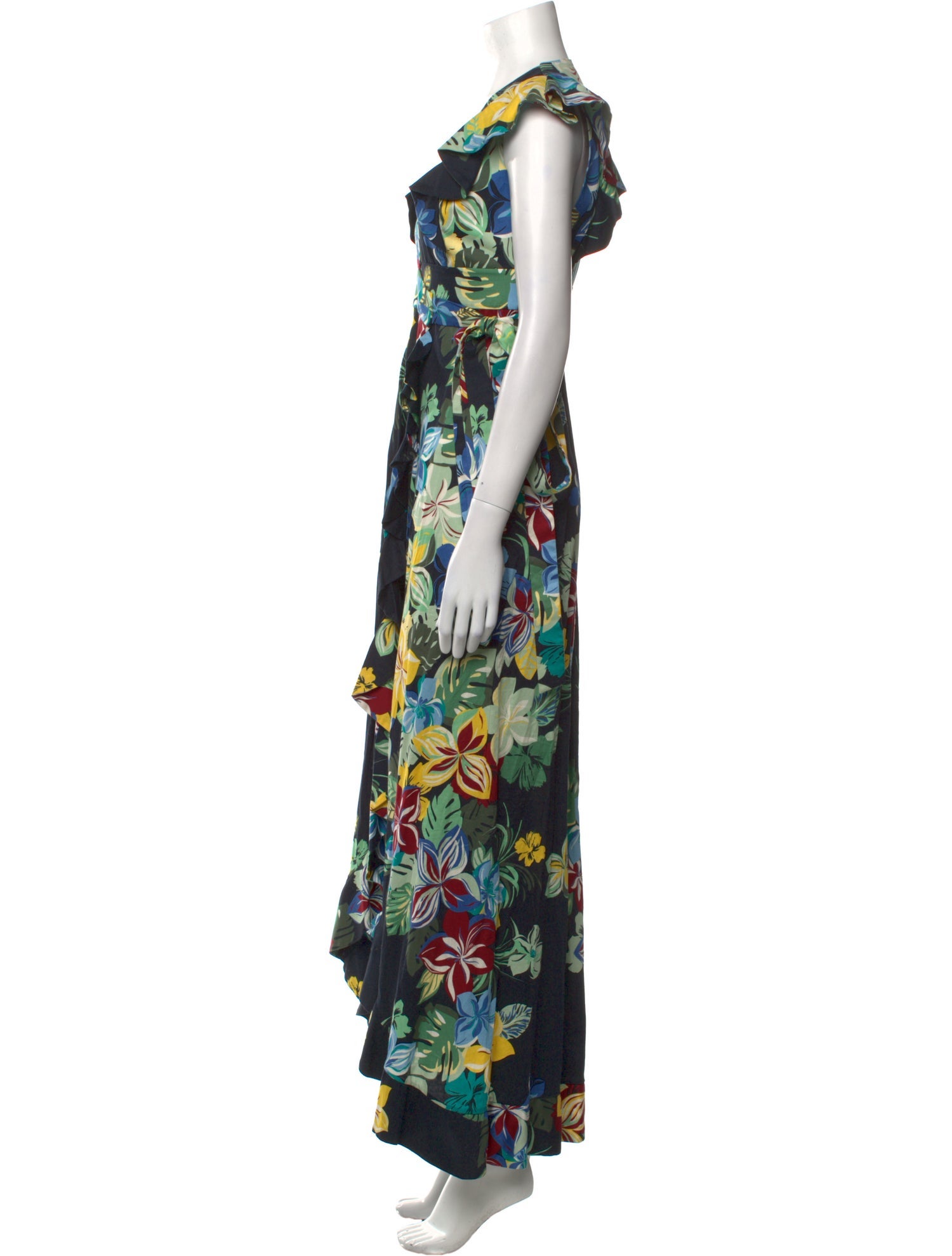 Alexis Floral Print Long Dress