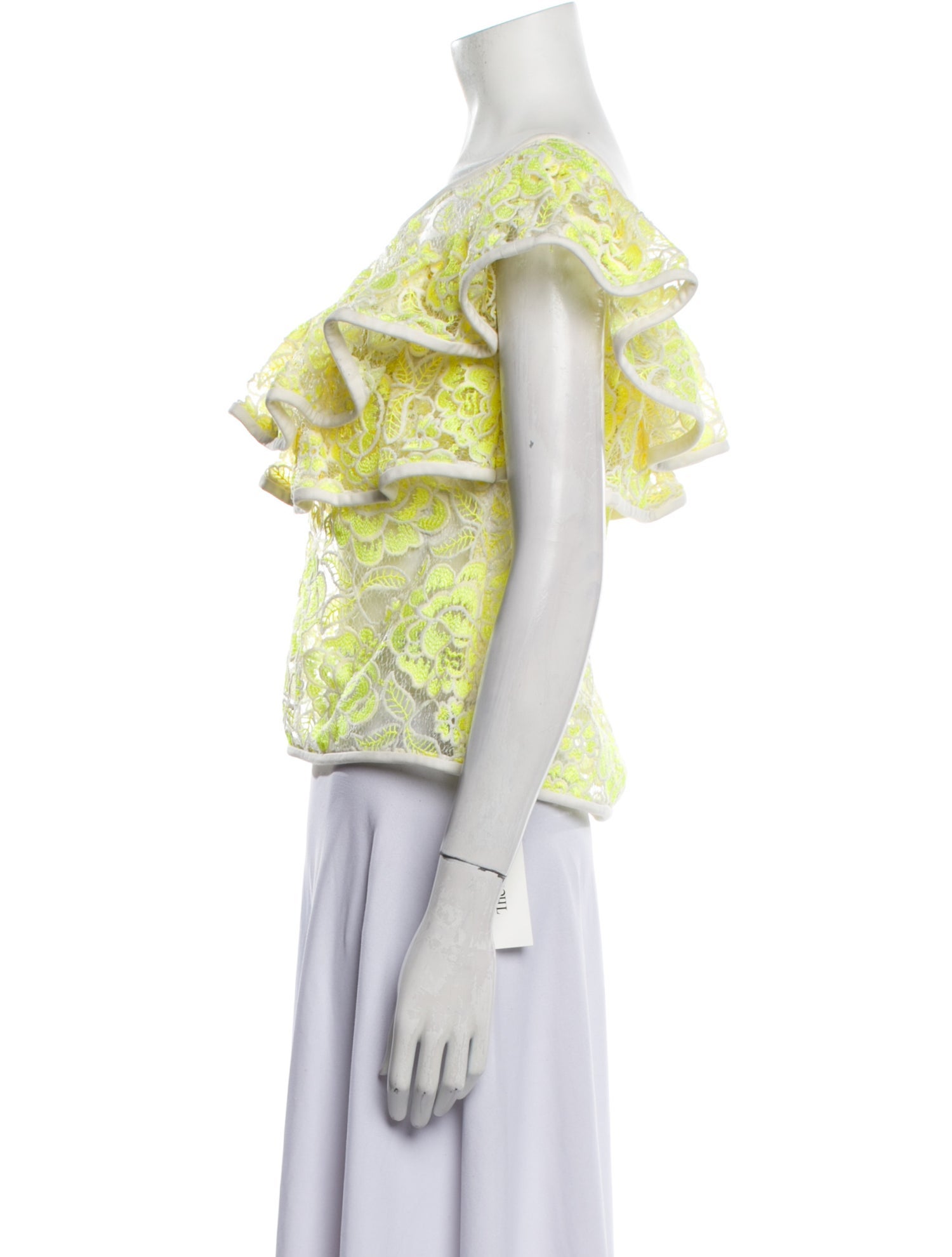 Alexis Printed Bateau Neckline Crop Top