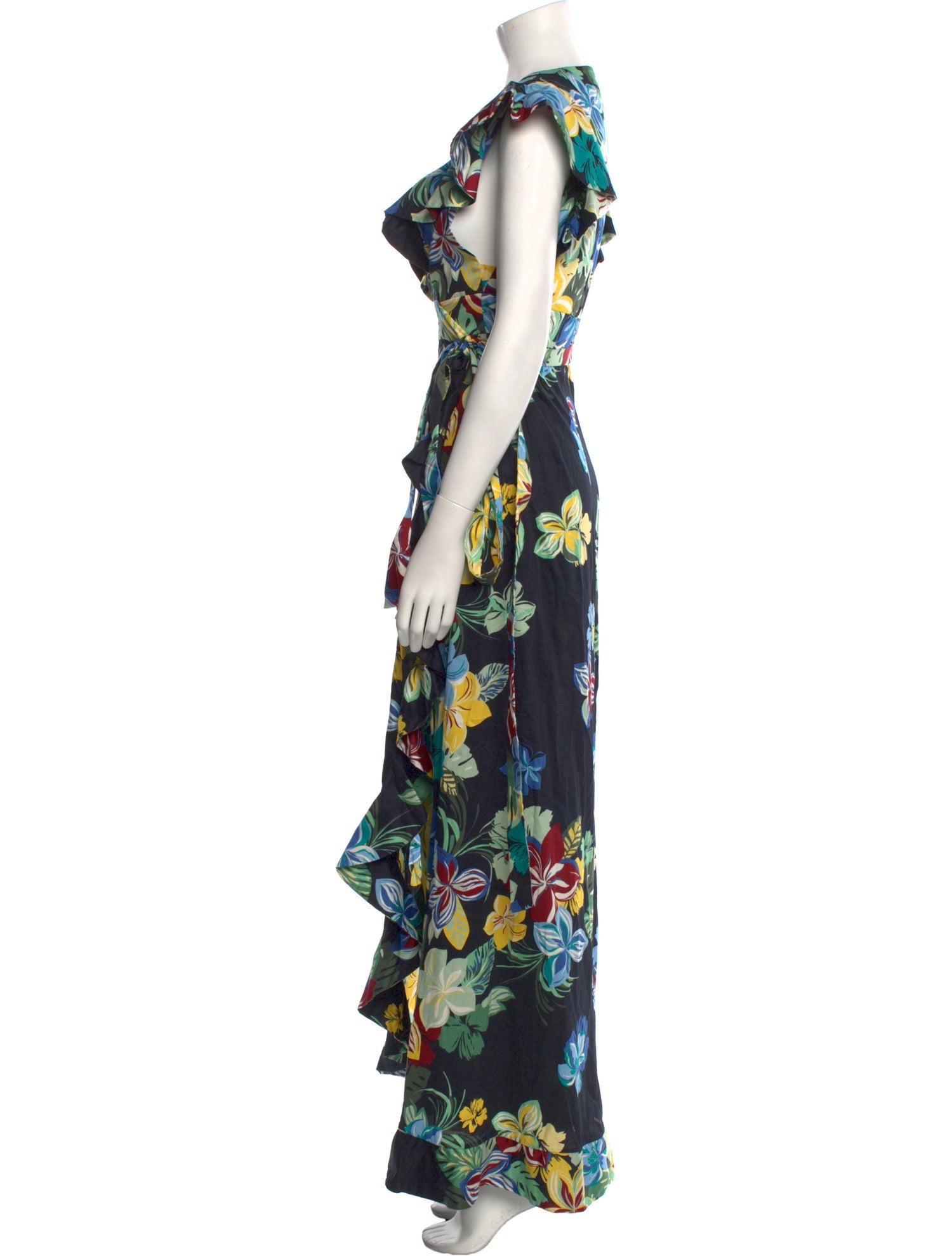 Alexis Floral Print Long Dress