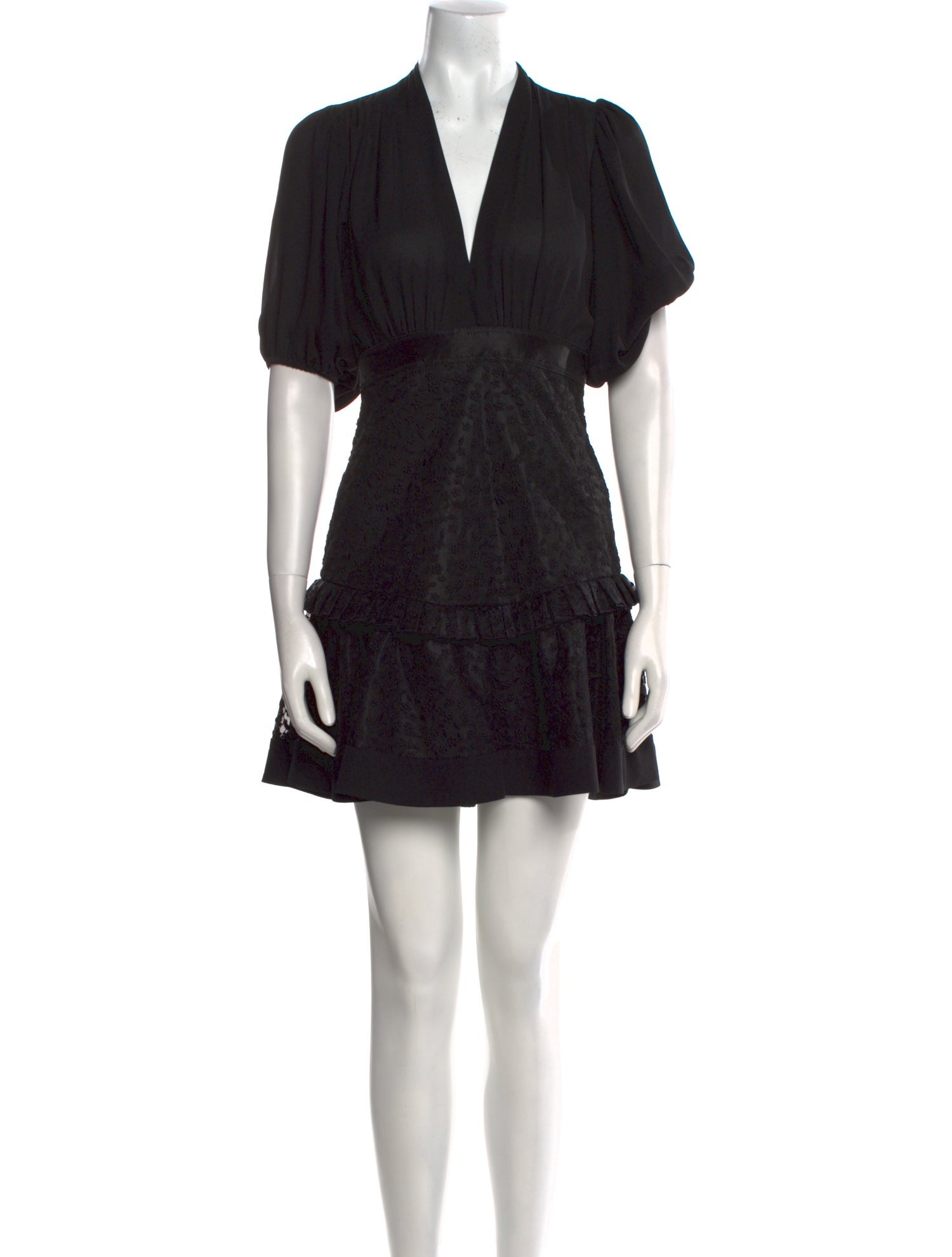Simkhai V-Neck Mini Dress - Blue Dresses, Clothing