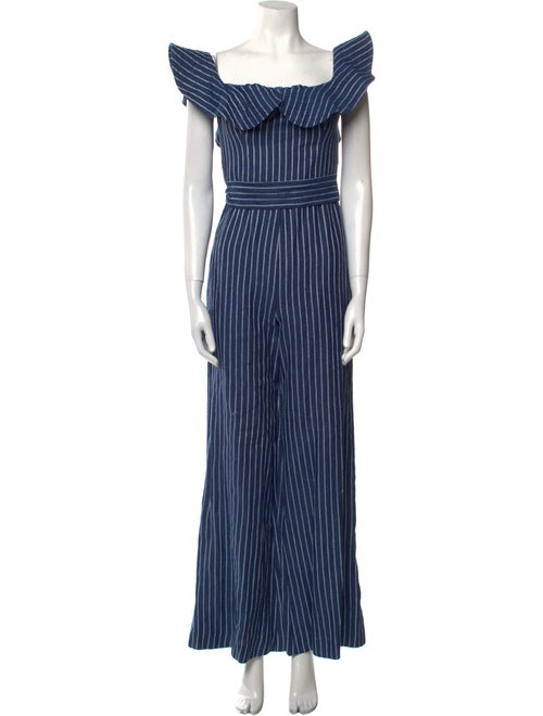 Alexis Linen Striped Jumpsuit