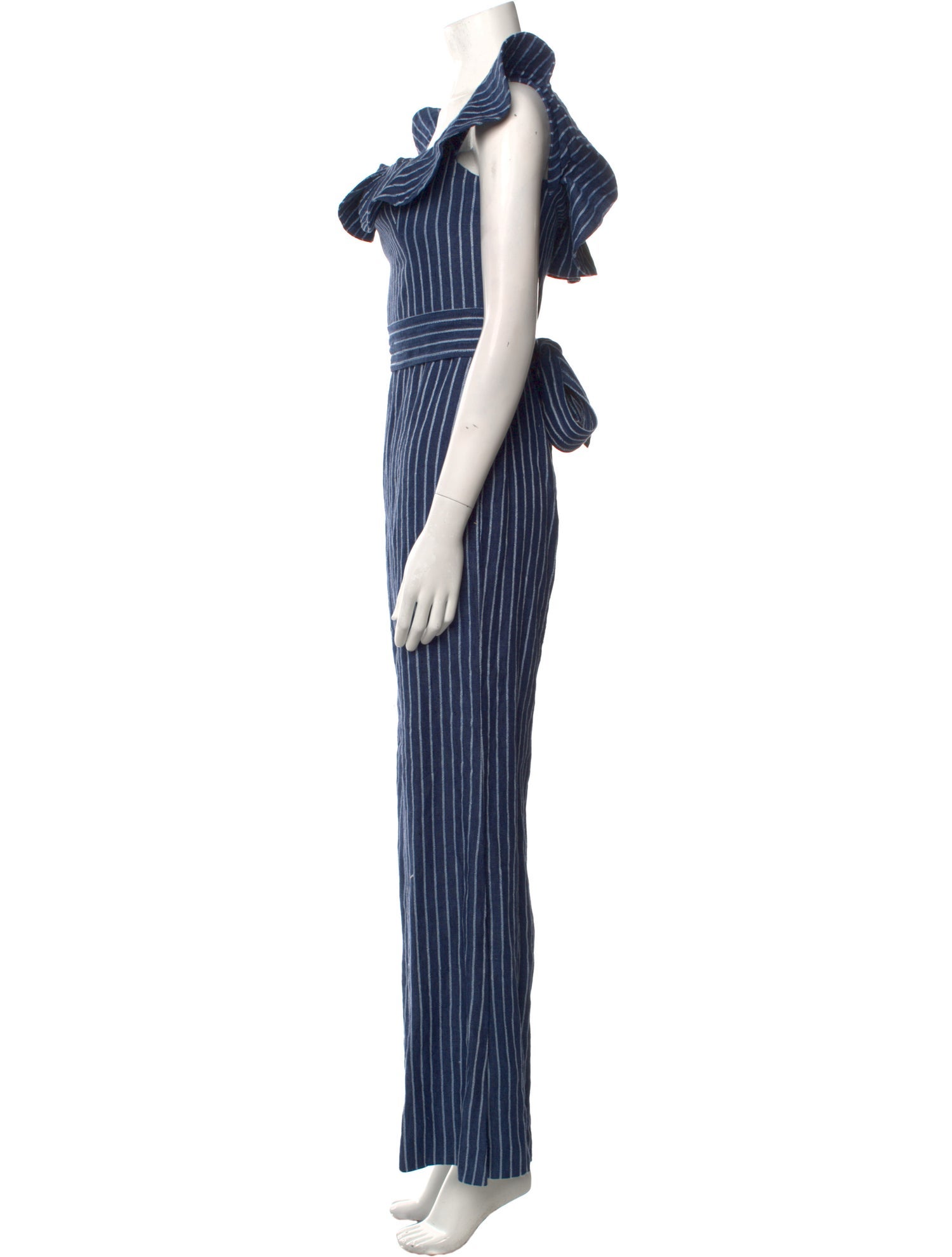 Alexis Linen Striped Jumpsuit