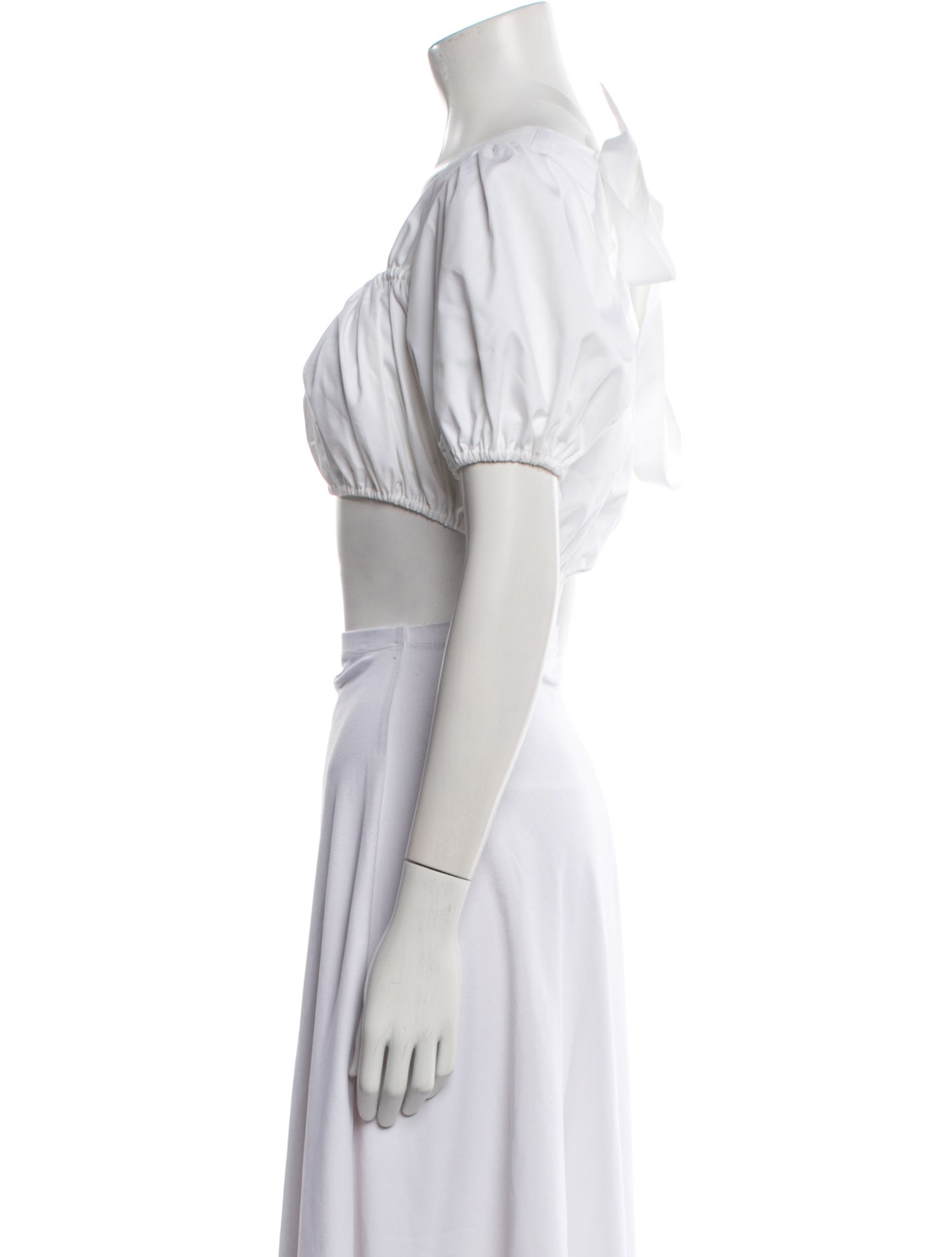 Alexis Square Neckline Short Sleeve Crop Top