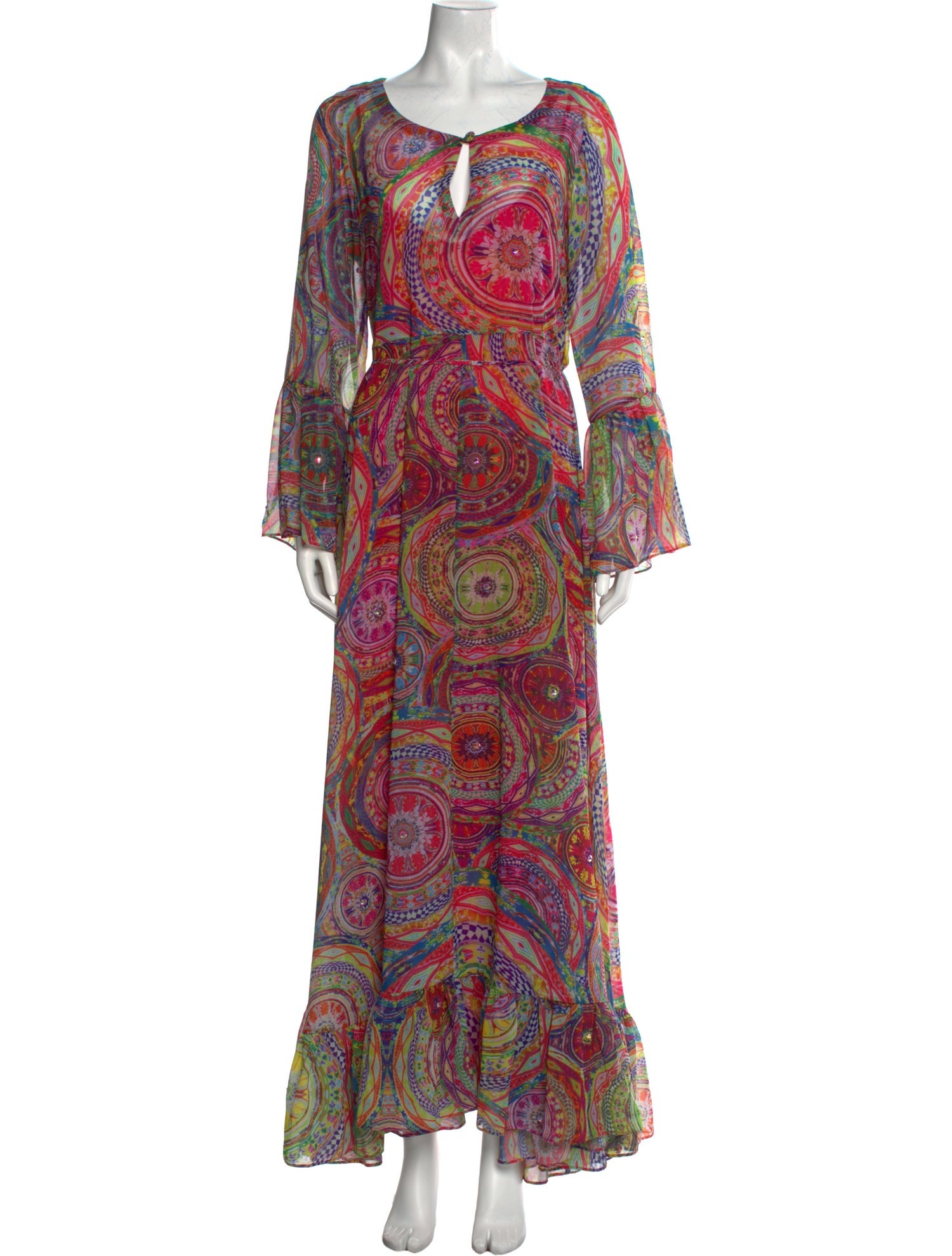 Alexis Paisley Print Long Dress