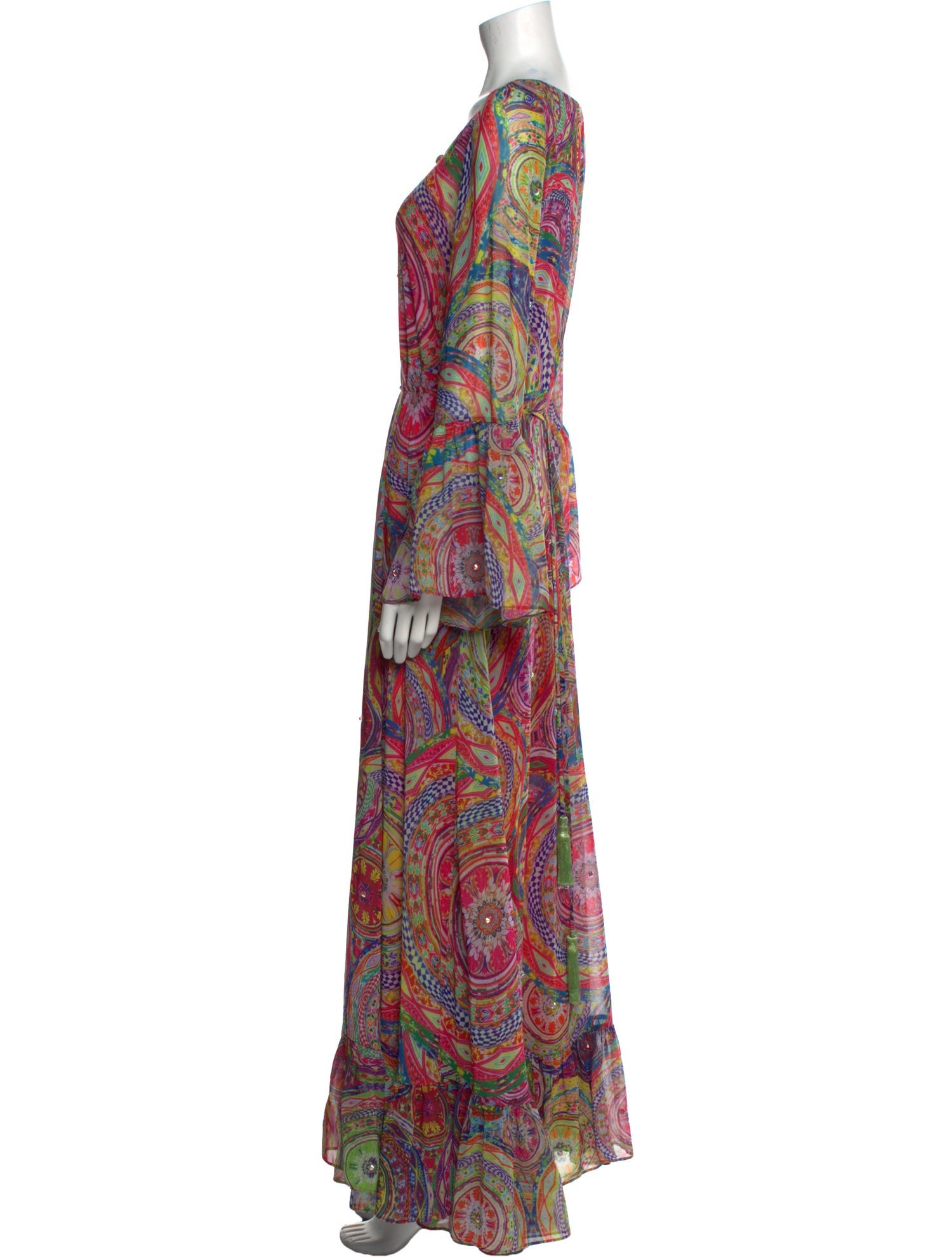 Alexis Paisley Print Long Dress