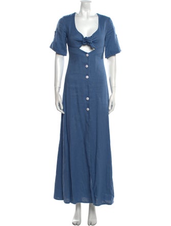 Alexis Linen Long Dress