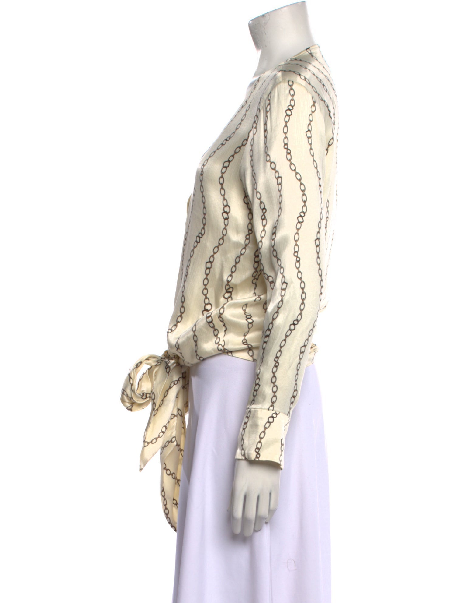 Alexis Printed V-Neck Blouse