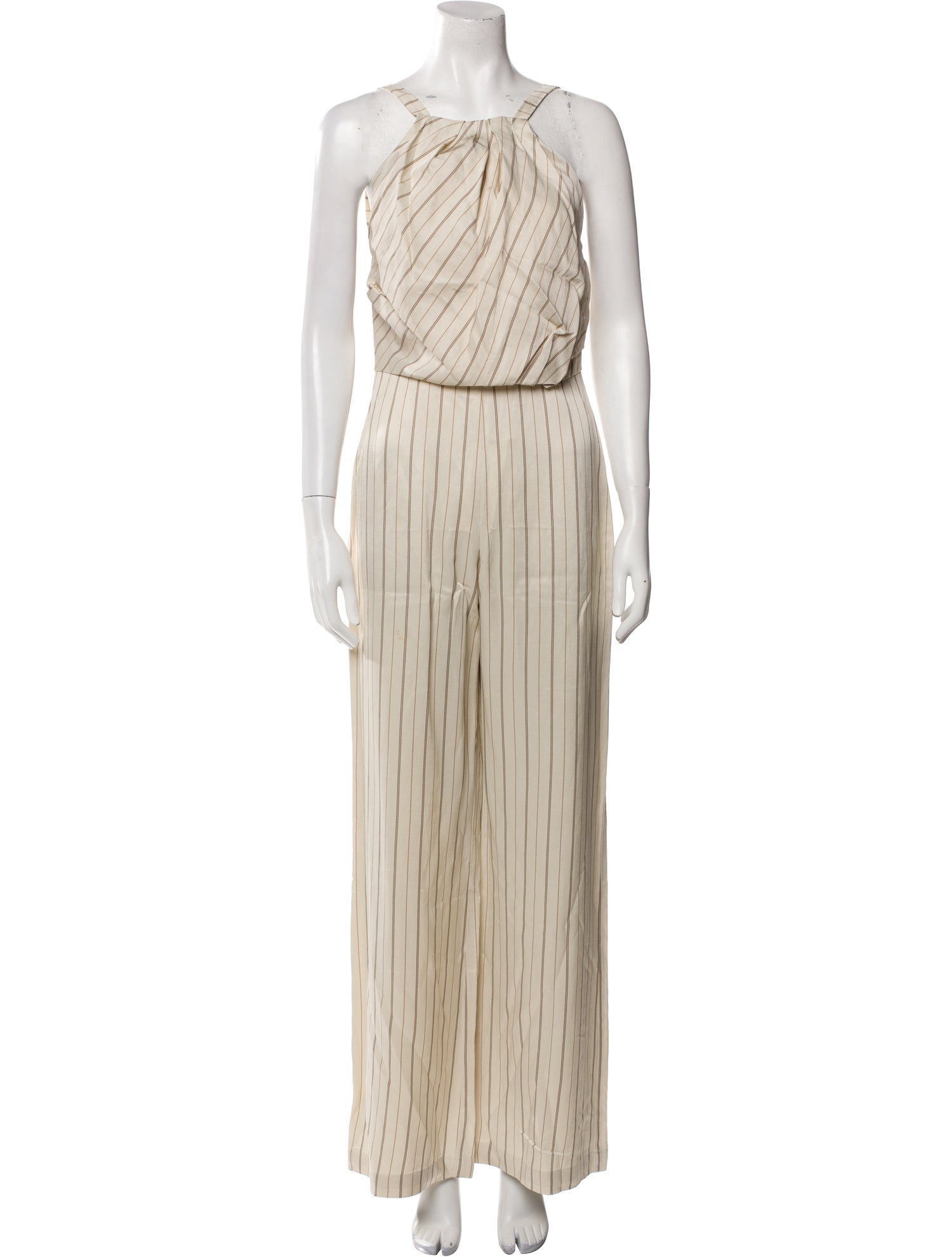 Alexis Linen Striped Jumpsuit