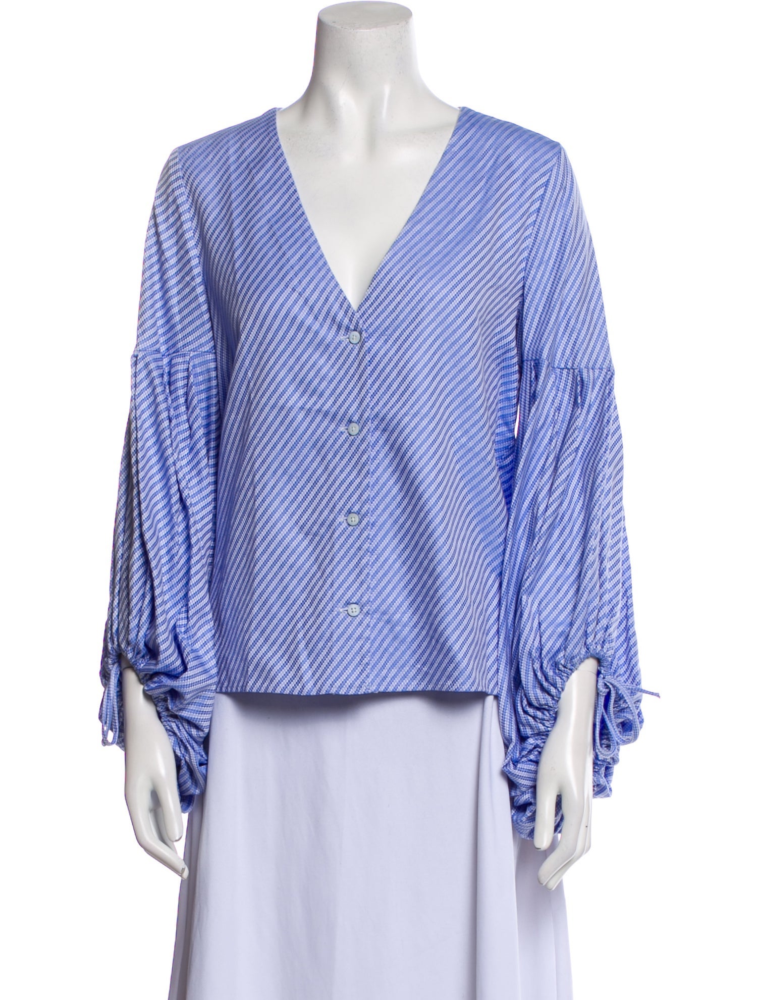 Alexis Printed V-Neck Blouse