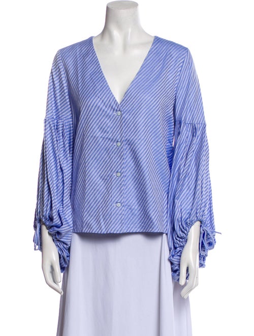 Alexis Printed V-Neck Blouse