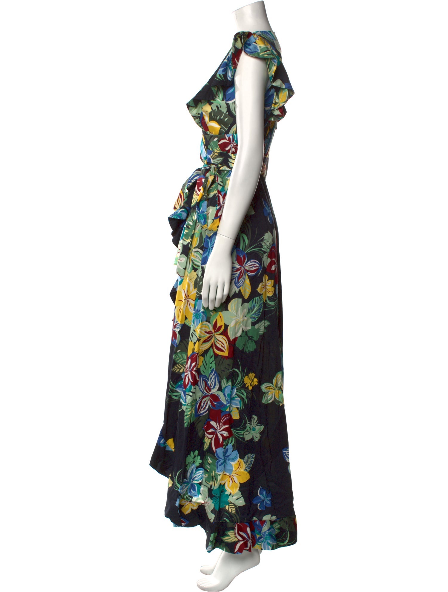 Alexis Floral Print Long Dress