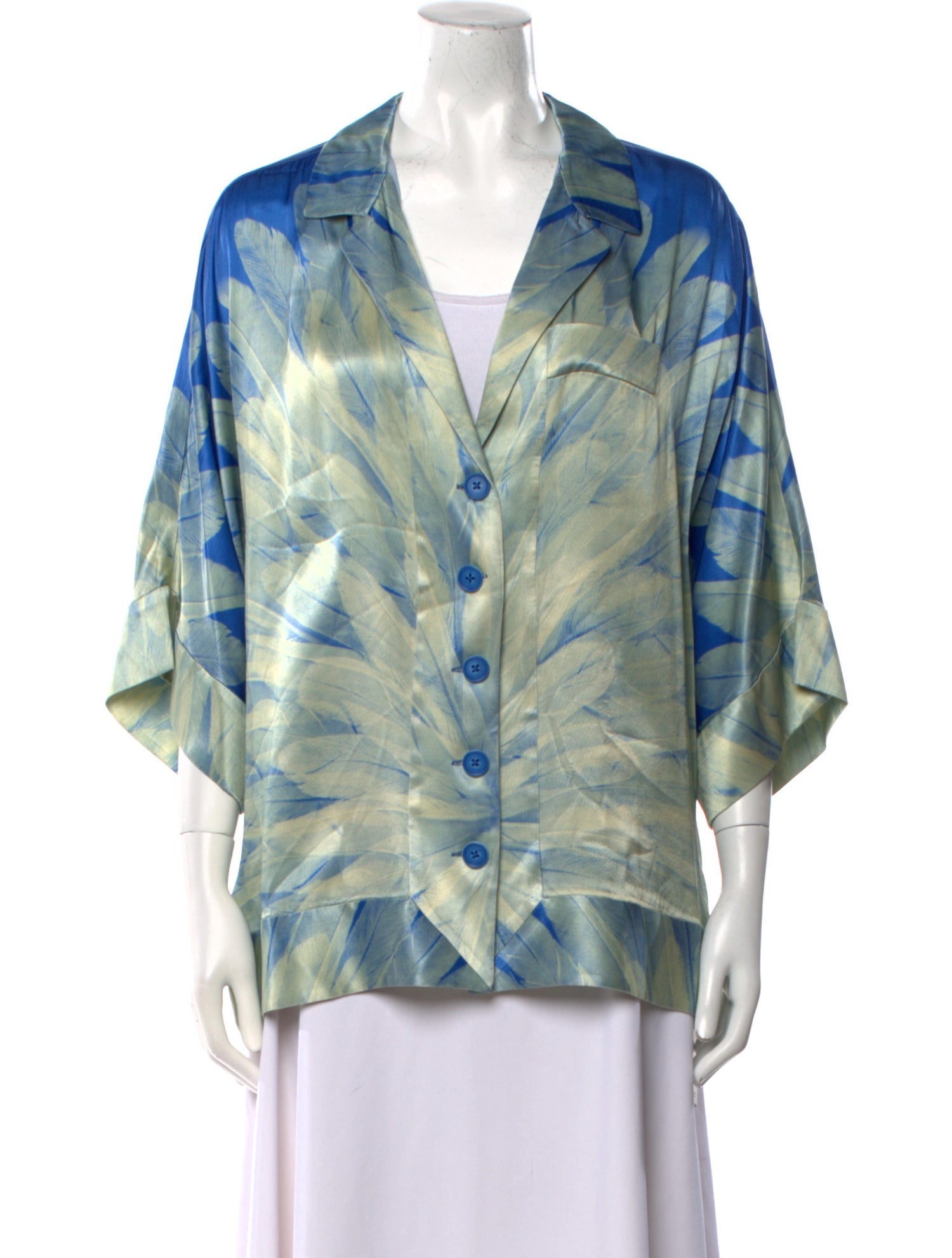 Alexis Printed V-Neck Blouse