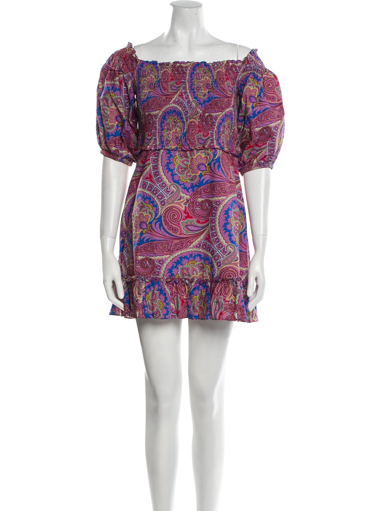 Alexis Paisley Print Mini Dress