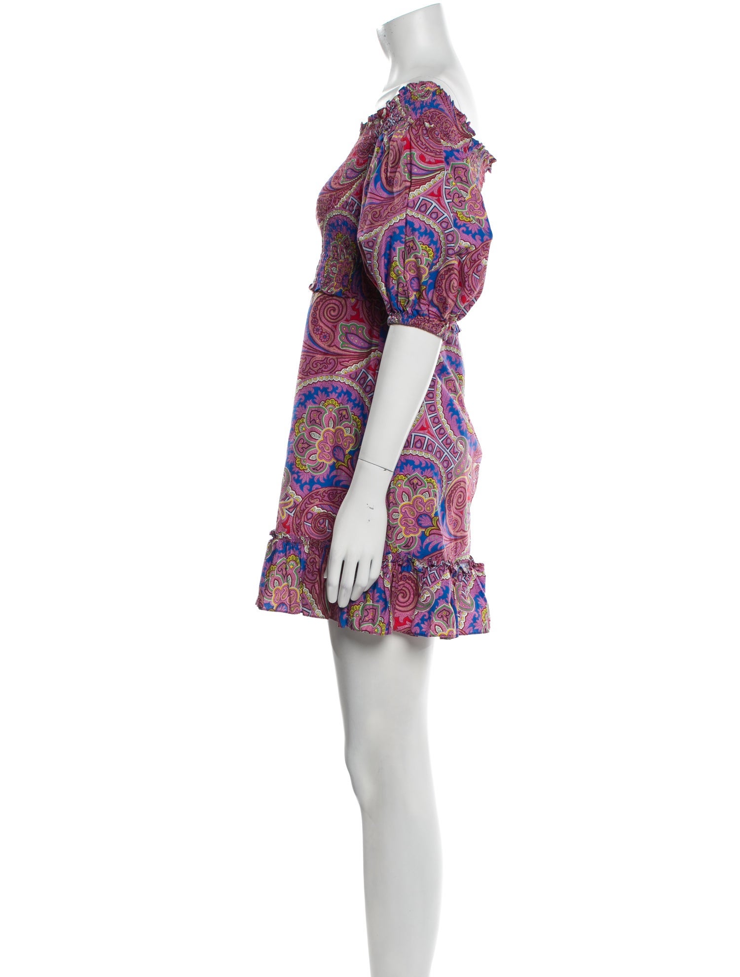 Alexis Paisley Print Mini Dress