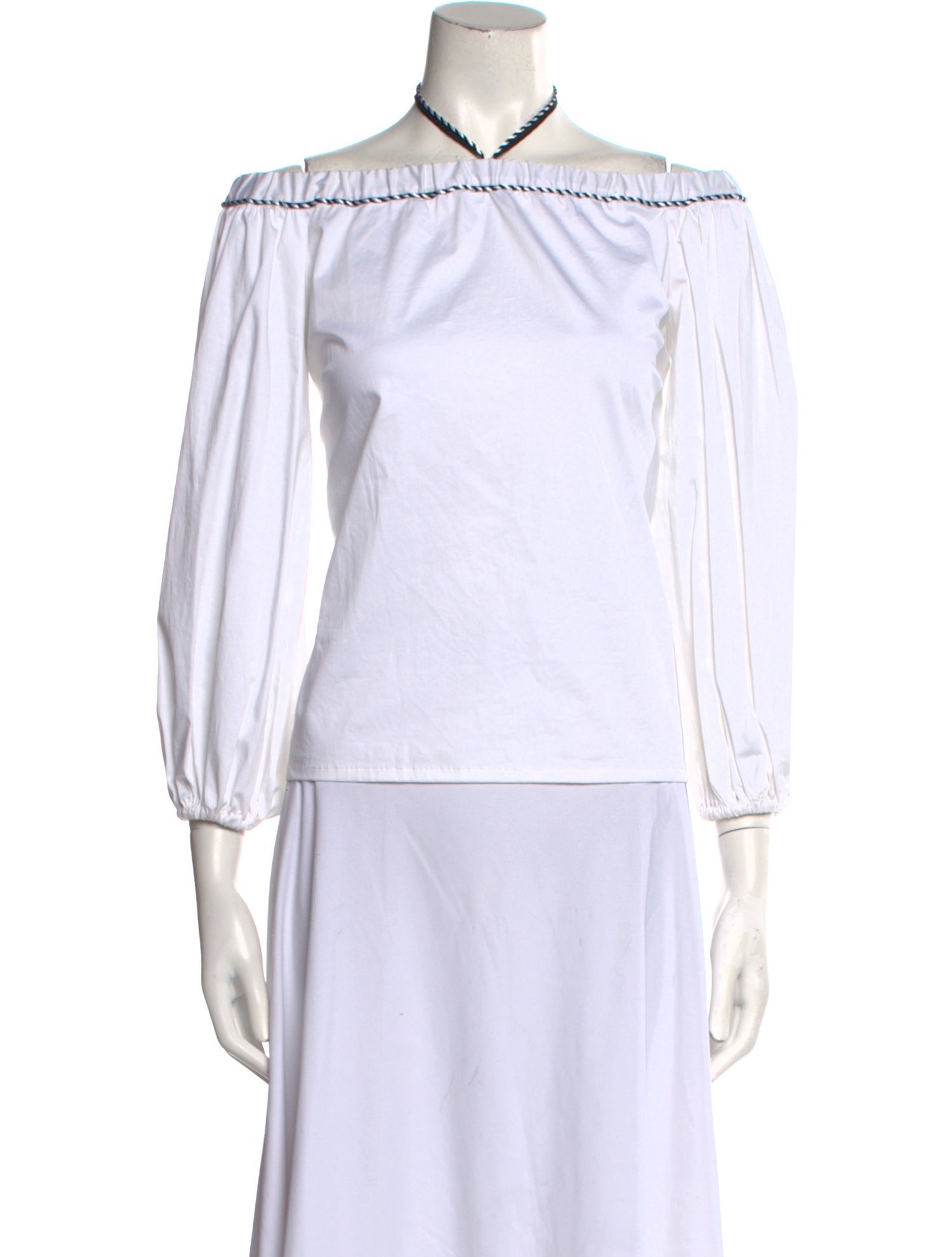 Alexis Mock Neck Three-Quarter Sleeve Top