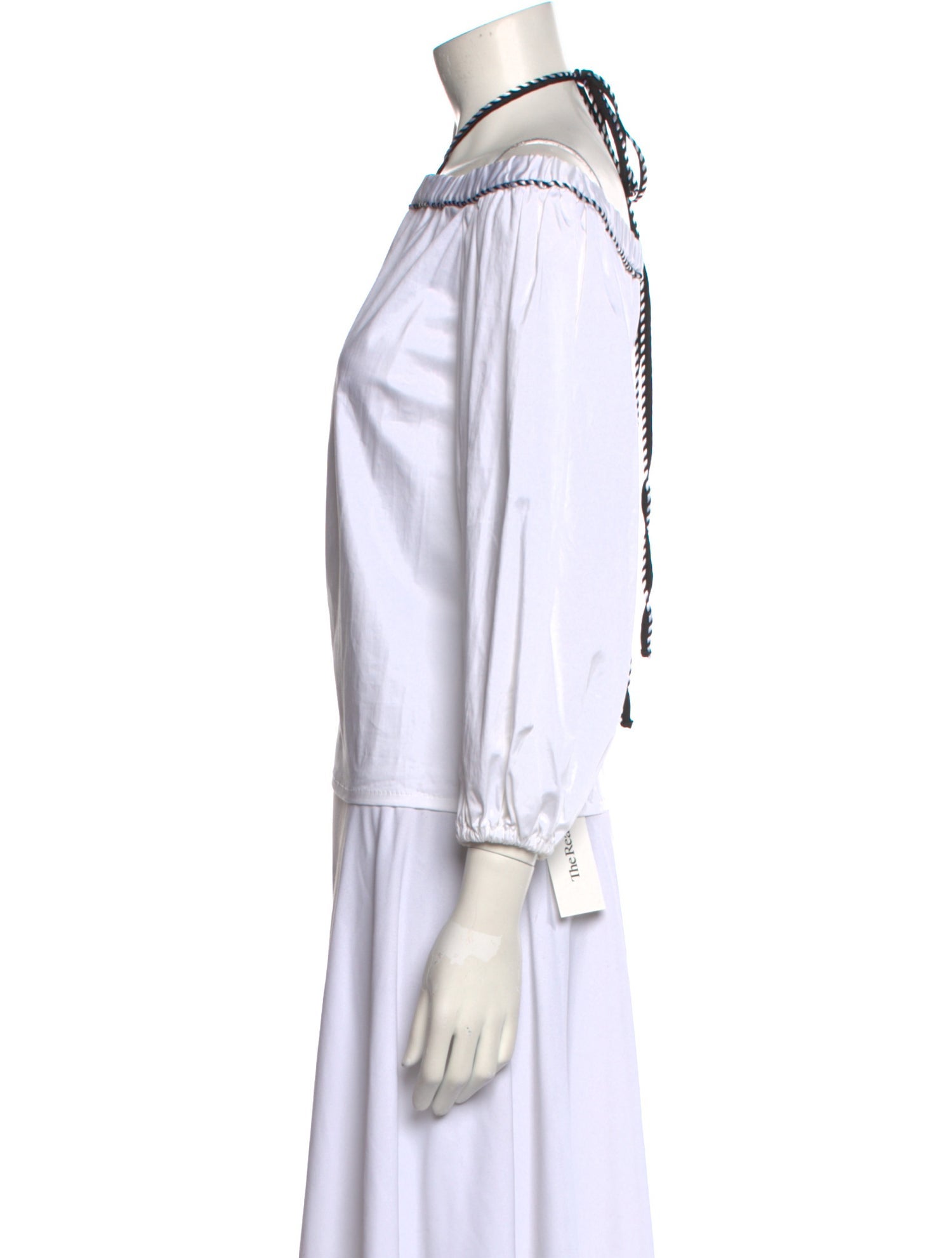 Alexis Mock Neck Three-Quarter Sleeve Top