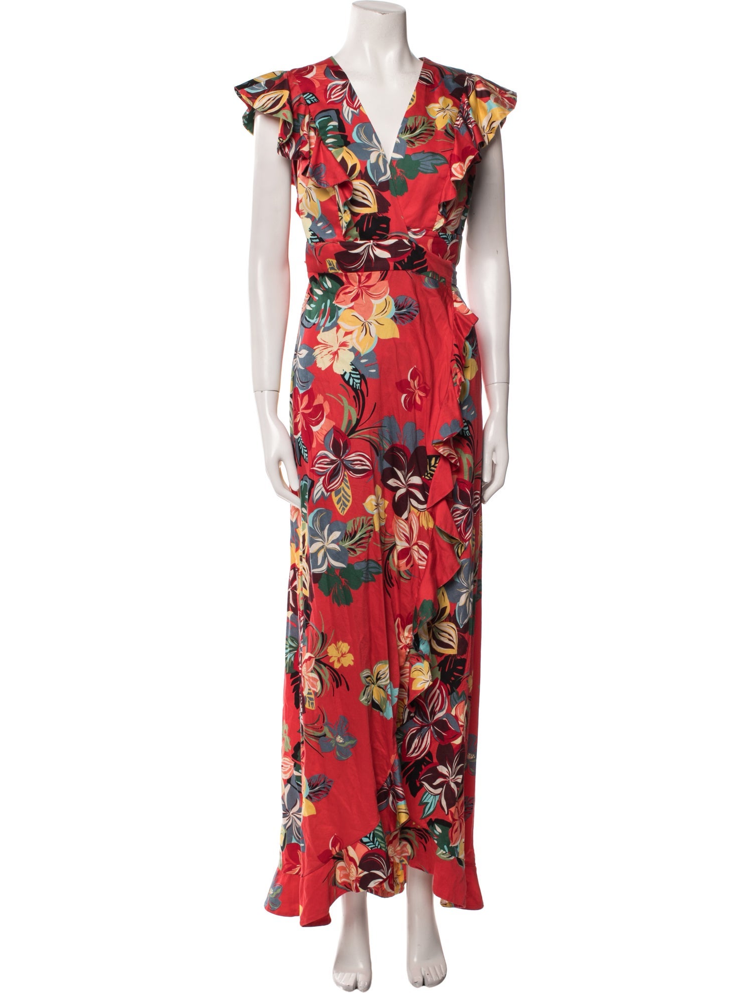 Alexis Floral Print Long Dress