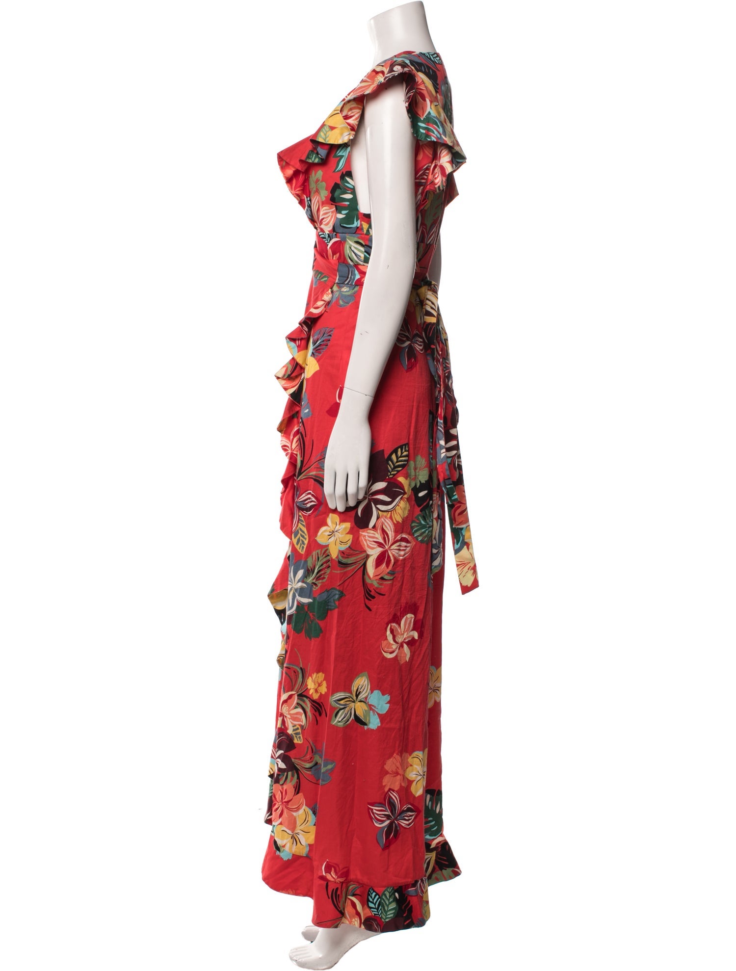 Alexis Floral Print Long Dress