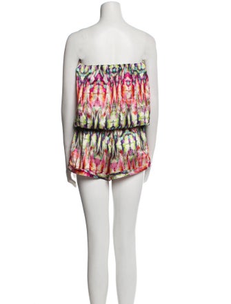 Alexis Printed Strapless Romper
