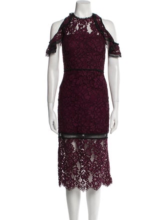 Alexis Lace Midi Length Dress