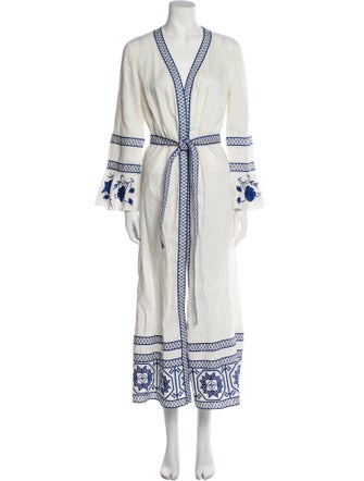 Alexis Linen Printed Robe