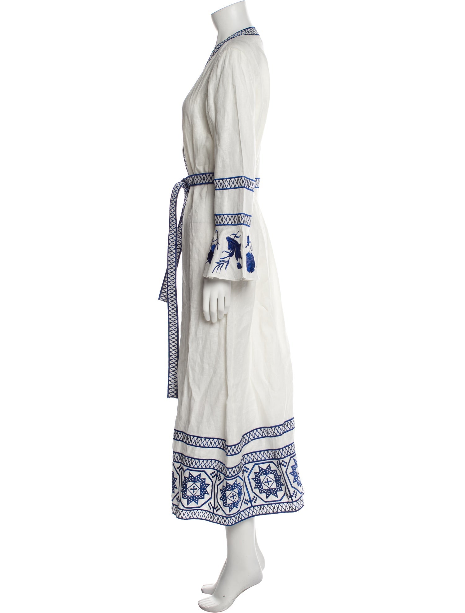 Alexis Linen Printed Robe