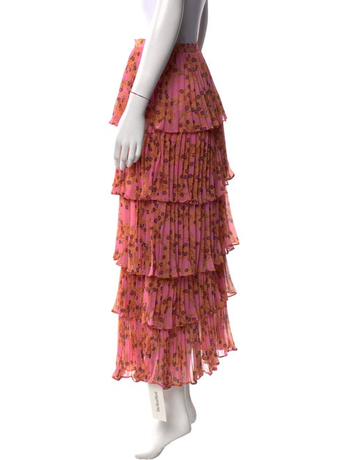 Alexis Floral Print Midi Length Skirt