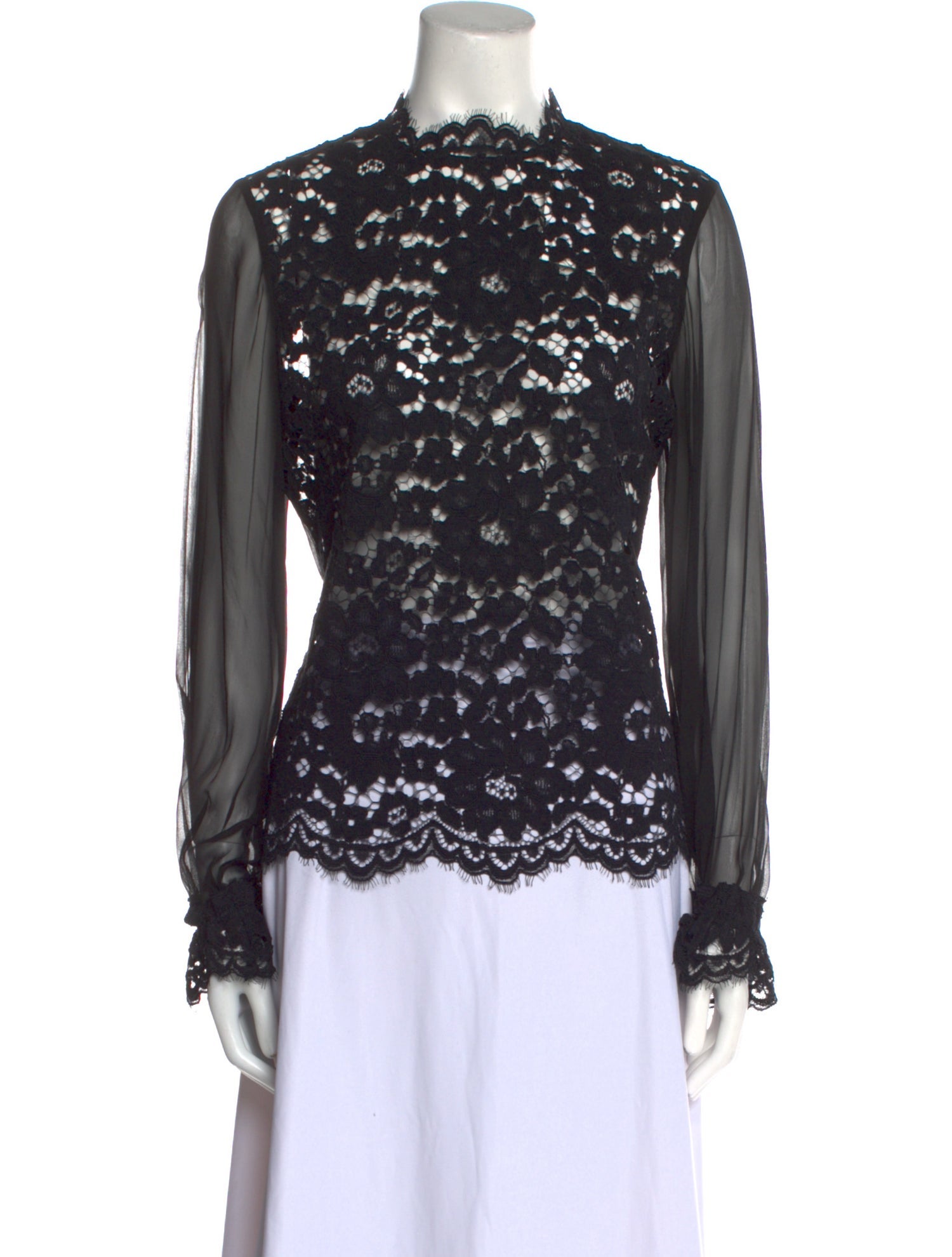 Alexis Printed Mock Neck Sweater