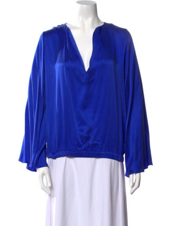 Alexis Silk V-Neck Blouse