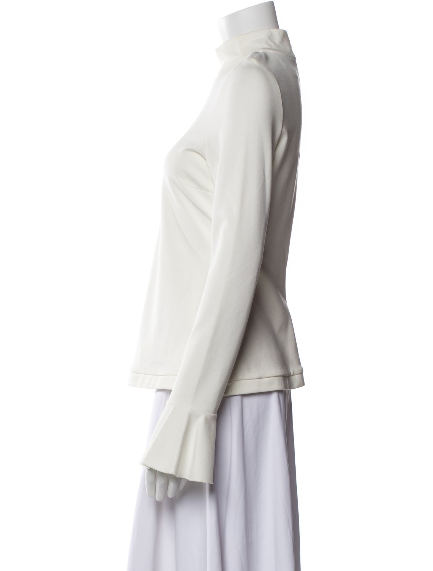 Alexis Mock Neck Long Sleeve Blouse