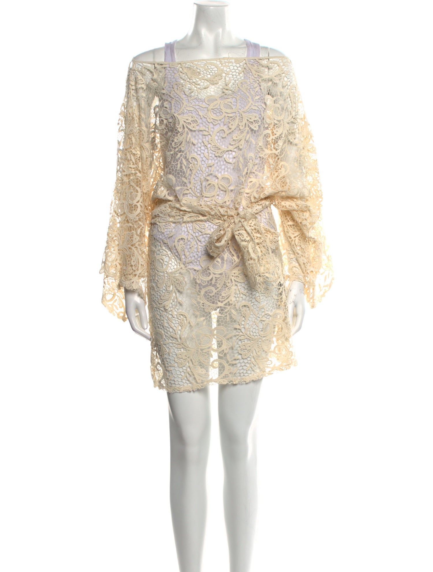 Alexis Lace Pattern Mini Dress