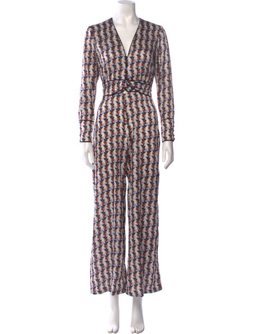 Alexis Printed V-Neck Jumpsuit