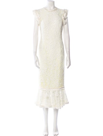 Alexis Lace Pattern Long Dress