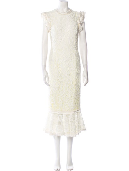 Alexis Lace Pattern Long Dress