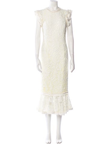 Alexis Dresses Lace Pattern Long Dress M