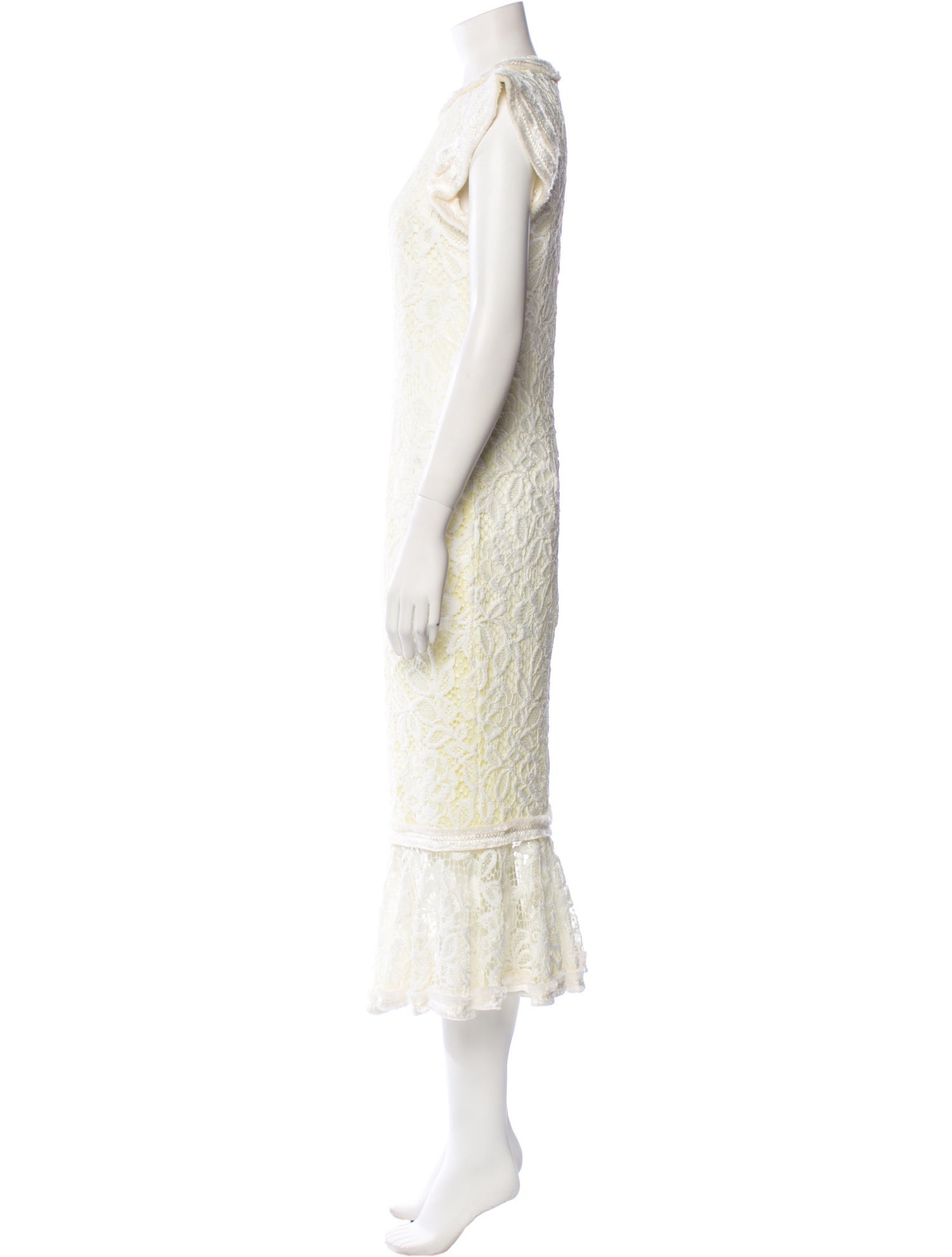 Alexis Lace Pattern Long Dress