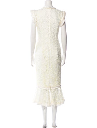 Alexis Lace Pattern Long Dress