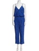 Alexis Lace Pattern V-Neck Jumpsuit