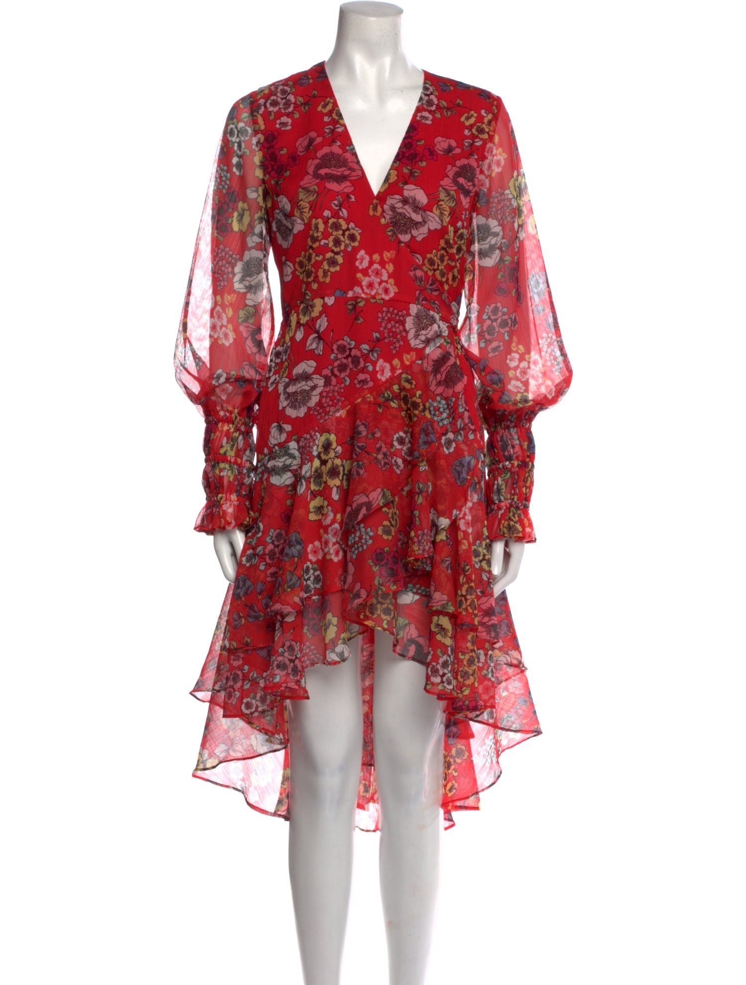 Alexis Floral Print Midi Length Dress