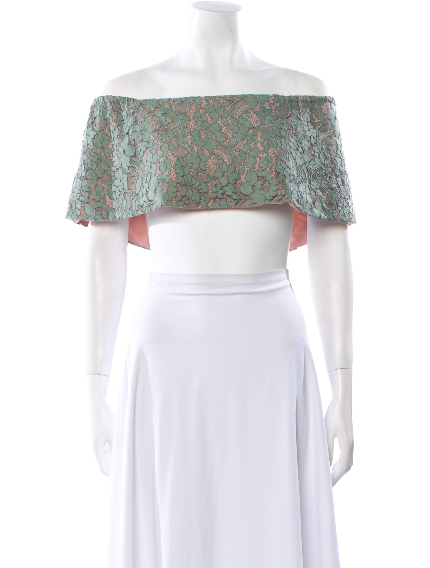 Alexis Paisley Print Off-The-Shoulder Crop Top