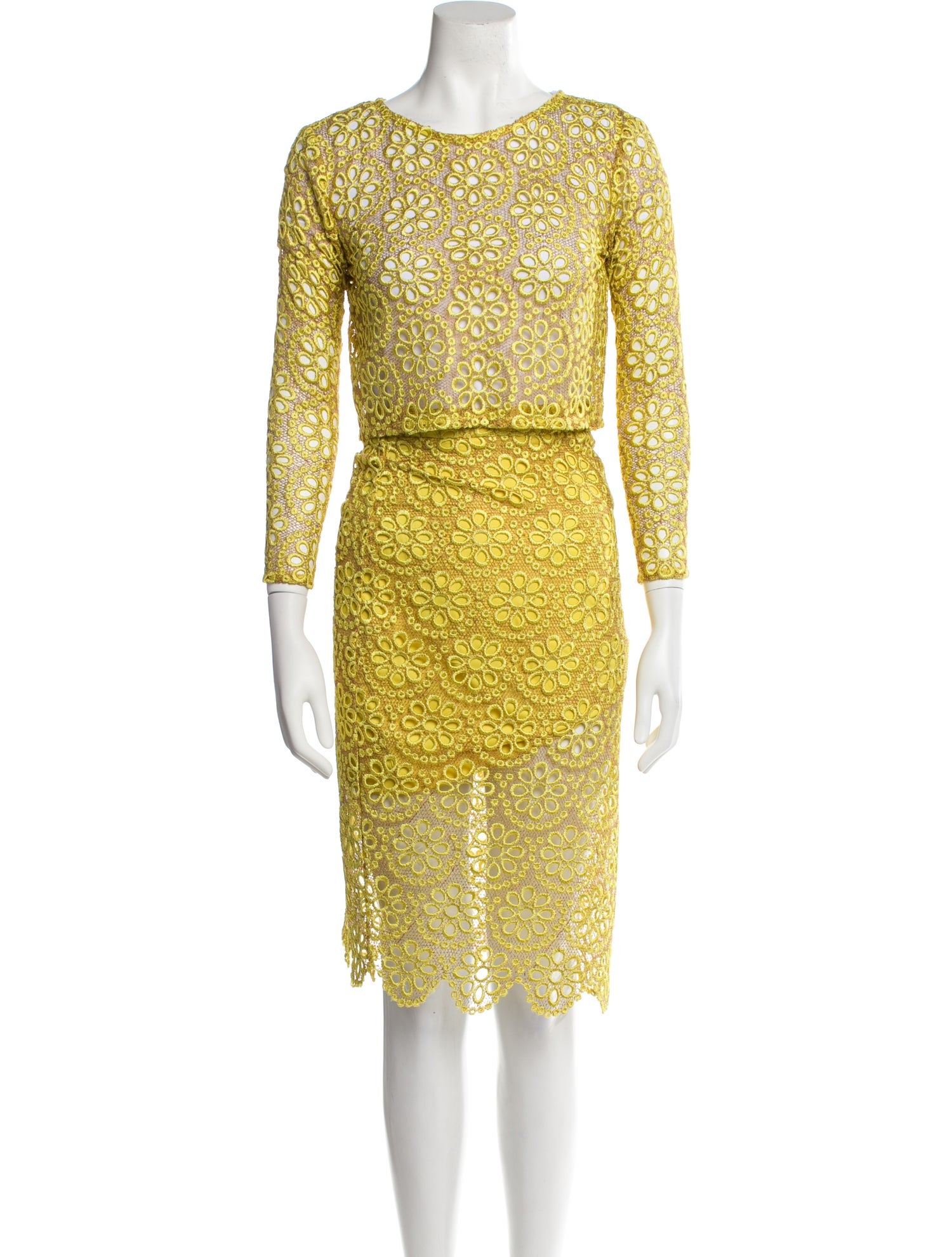 Alexis Lace Pattern Skirt Set